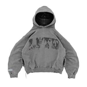 NEW LIFTED ANCHORS men's argyle athletics hoodie in charcoal